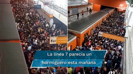 ¡Para no variar!, lentitud en el metro de la CDMX causa grandes aglomeraciones