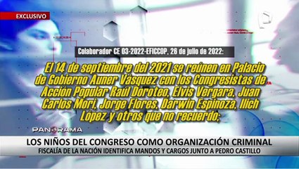 ¡Exclusivo! "Los Niños" del Congreso como organización criminal