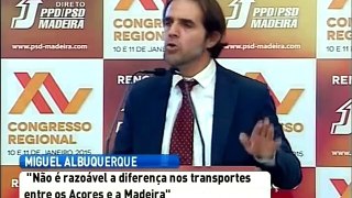 Promessa de Miguel Albuquerque em plena campanha política, no início de 2015, sobre a ligação ferry para a Madeira