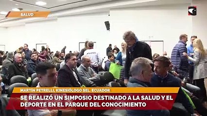 Se realizó un simposio destinado a la salud y el deporte en el Parque del Conocimiento