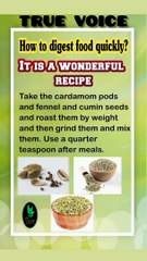 HOW TO DIGEST FOOD QUICKLY