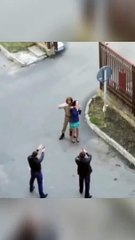 Brave man save girl life