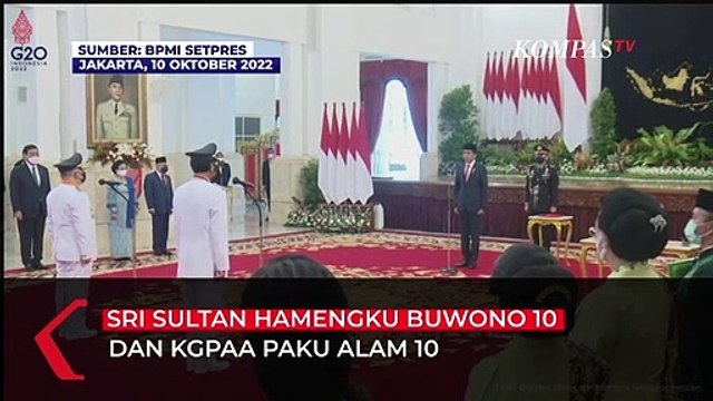 Jokowi Titip 2 Pesan Penting ke Gubenur dan Wakil Gubernur DIY Usai Dilantik, Apa Saja?