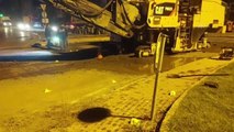 Ümraniye'de yol asfaltlama çalışması yapan işçilere silahlı saldırı düzenlendi