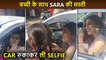 So Sweet ! Sara Ali Khan Stops Car For A Fan To Takes Selfie, Actress Gesture Grabs Eyeballs