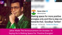 Karan Johar Quits Twitter! Here’s What His Last Tweet Said