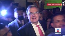 Simpatizantes de Ebrard lo felicitan con mariachis por su cumpleaños 63