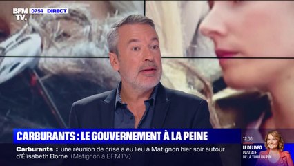 ÉDITO - Carburants: "C'est surtout l'exécutif qui se retrouve cul par-dessus tête"