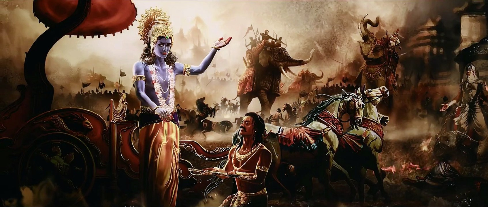 Karthikeya 2 Energetic BGM (Lord Krishna, Radhe Radhe) video