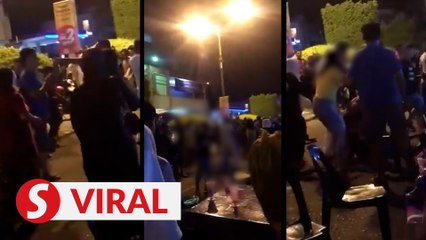 Lovers' spat turns into brawl