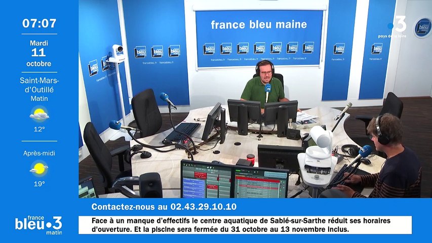 11/10/2022 - Le 6/9 de France Bleu Maine en vidéo - Vidéo Dailymotion