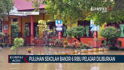 Puluhan Sekolah Banjir 6 Ribu Pelajar di Liburkan