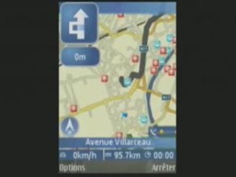 Nokia N95 8Go : Test de Navigation GPS avec Nokia Maps