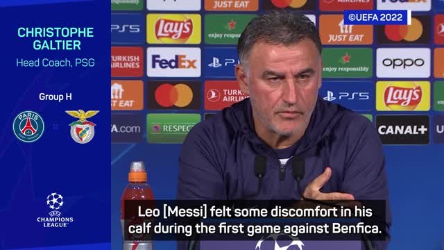 Galtier reveals Messi out of crucial Champions League tie