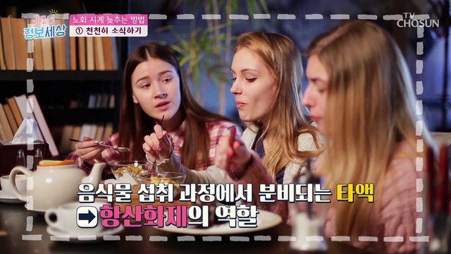 노화를 늦추기 위한 항산화력 높이는 방법! TV CHOSUN 221011 방송