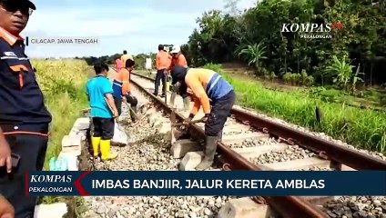 Imbas Banjir, Jalur Kereta Amblas
