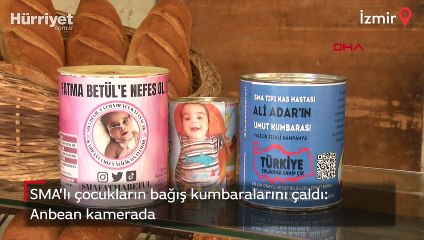 SMA'lı çocukların bağış kumbaralarını çalan hırsız anbean kamerada