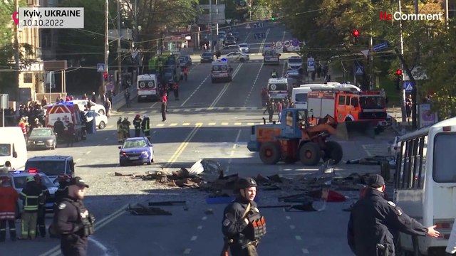 شدیدترین حمله موشکی روسیه؛ تصاویری از مجروحان، ساختمان‌ها و خیابان‌های پایتخت اوکراین