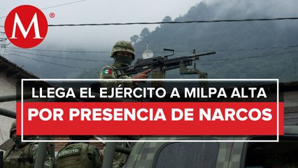 Download Video: Ejército refuerza seguridad en Milpa Alta tras presencia de civiles armados