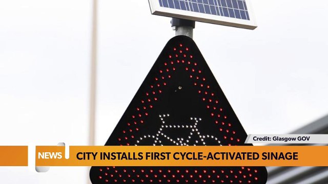 Glasgow headlines 11 October: Scots city becomes first to install cycle-activated signage