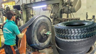 How to Change Ringtread on Tyre Casing by Recap -- The Most Amazing Process of Retreading Old Tyre