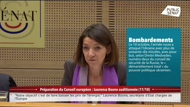 Situation de l'Ukraine, énergie et relations extérieures : Laurence Boone auditionnée
