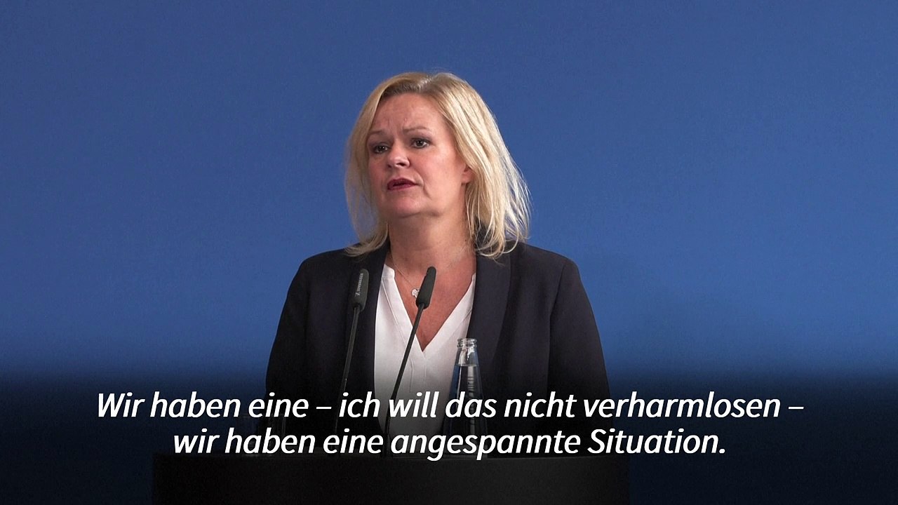 Faeser: Aufnahme von Ukrainern 'immer schwieriger zu bewältigen'