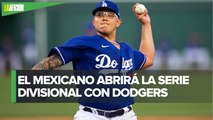 Julio Urías será el abridor con los Dodgers en la Serie Divisional de la Liga Nacional