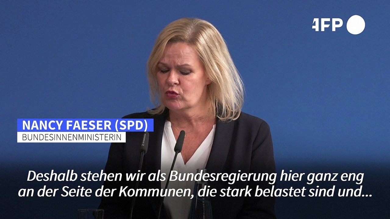 Flüchtlinge: Faeser sagt Kommunen weitere Hilfe zu