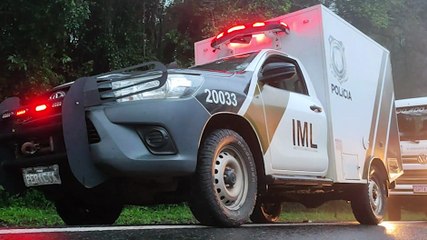 Corpo de vítima de acidente na BR-277 de trânsito dá entrada no IML de Cascavel