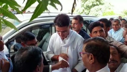 सचिन पायलट ने अतिवृष्टि से खराब फसलों का किया निरीक्षण