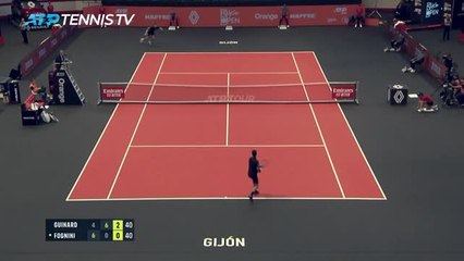 Gijon - Guinard qualifié après l'abandon de Fognini