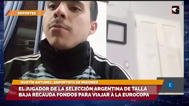 El jugador de la selección argentina de talla baja recauda fondos para viajar a la Eurocopa