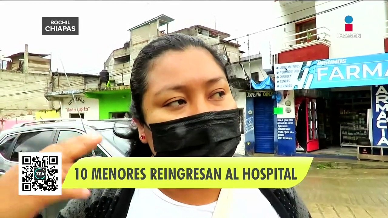 Menores intoxicados en Chiapas: 13 reingresan al hospital