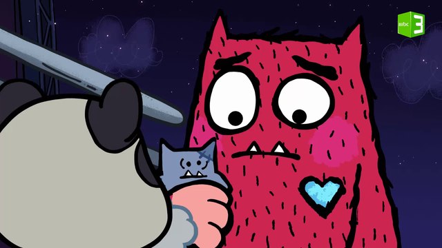 مونستر اللطيف خائف قبل الصعود على المسرح والنتيجة..