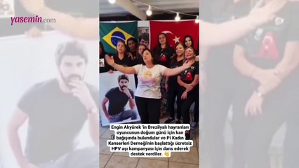 Engin Akyürek için büyük jest! Kanserler Derneği için...