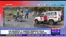 Fatal accidente vial deja un muerto y varios heridos en carretera hacia Olancho