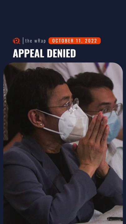 Court of Appeals denies Maria Ressa’s appeal in cyber libel case