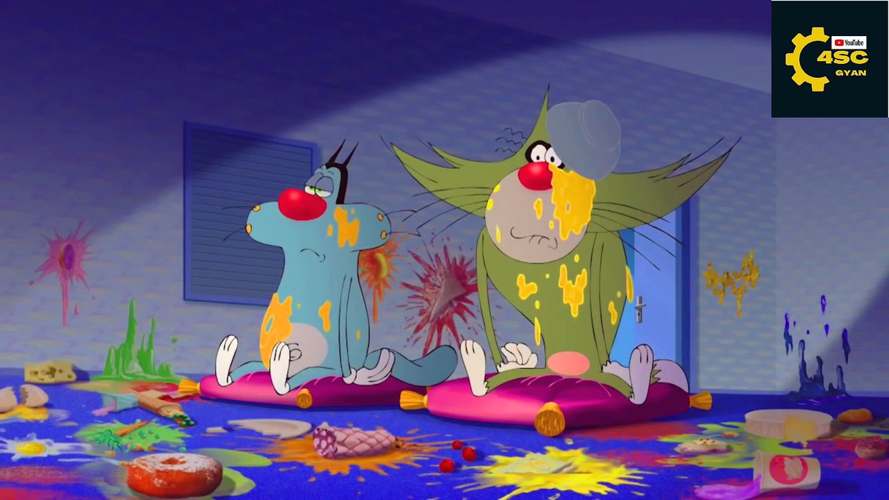 Oggy aur Jack so funny video full enjoy video Oggy and jack cockroach