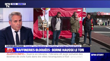 Crise des carburants: "Il faut sortir de cette chienlit", affirme Xavier Bertrand