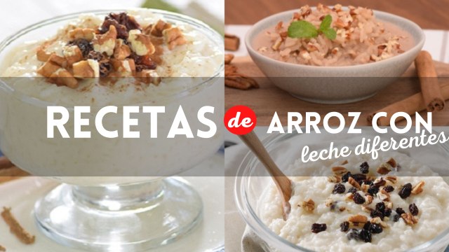 ¿Antojo de un postre? 3 formas diferentes y deliciosas de preparar arroz con leche