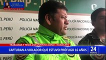 Estuvo prófugo 16 años: Capturan a sujeto que violó a menor de edad en Huancayo