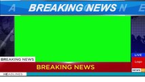 No Copyright Breaking News Format Green Screen