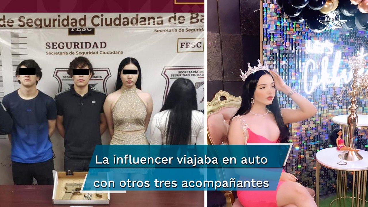 Influencer Sherlyn González es detenida por viajar a exceso de velocidad y con un arma en Mexicali