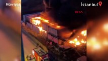 Esenler’de kentsel dönüşüm şantiyesinde yangın