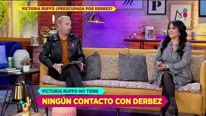 ¿Victoria Ruffo preocupada por salud de Eugenio Derbez?