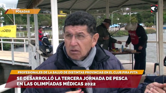 Se desarrolló la tercera jornada de pesca en las Olimpíadas Médicas 2022