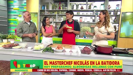 Nicolás vive la cuenta regresiva al cocinar en La Batidora 