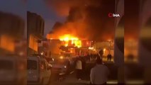Son dakika haber | Esenler'de şantiye işçilerinin kaldığı konteynerlerde yangın