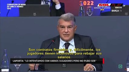 Laporta manda un recado a los capitanes del Barça